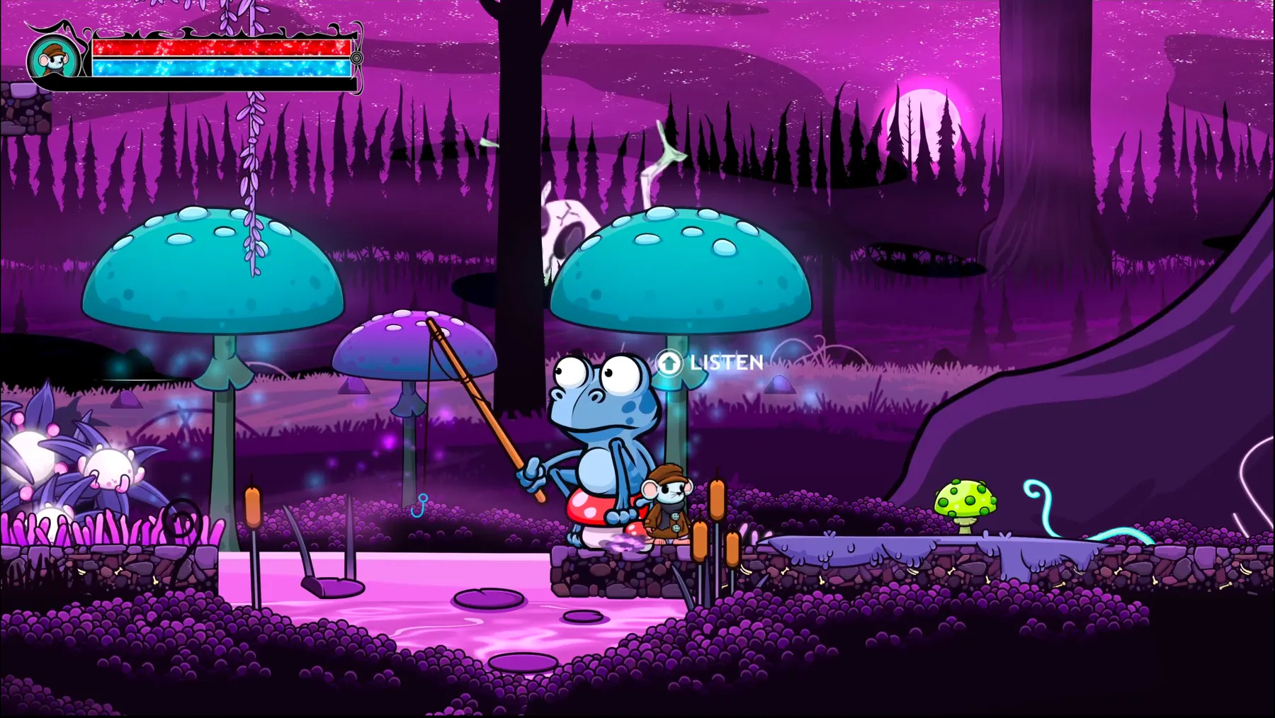 A frame from Tyro: Legend of Whisperwood